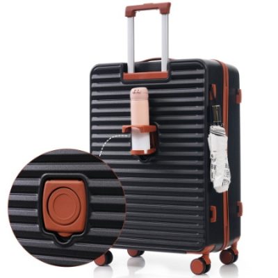 Luggage 4 Piece 20 24 28 Sets And A Bag, 20 24 With Front Pocket,Hard Shell Luggage Carry On Luggage Set With TSA Lock, Usb, Universal Wheel,cup Holder - Image 9