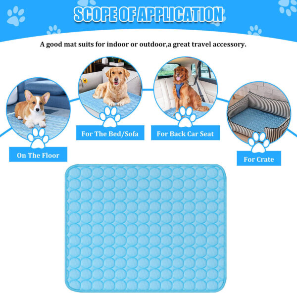 Pet Cooling Mat Cool Pad Cushion Dog Cat Puppy Blanket For Summer Sleeping Bed Dog Cooling Bed Pet Cooling Mat - Image 10