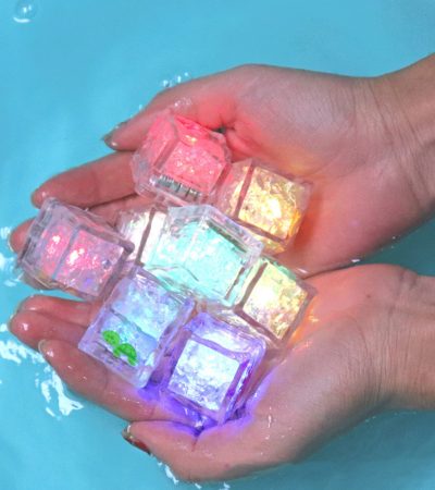 Light Emitting Bath Toys In Children's Bathroom