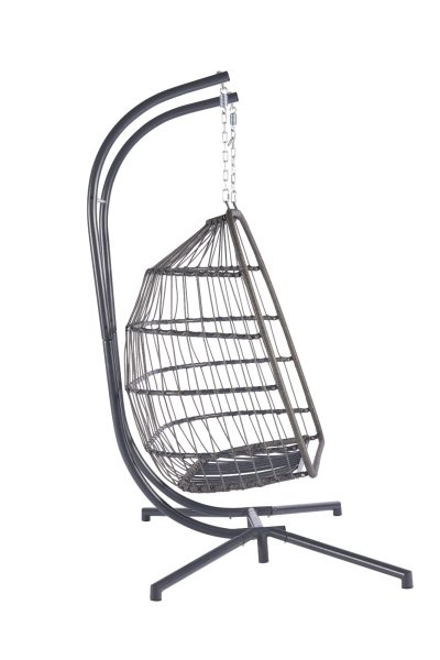 2 Person Outdoor Rattan Hanging Chair Patio Wicker Egg Chair - Image 7
