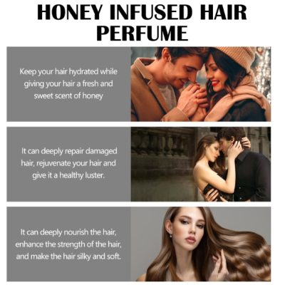 Roxelis Honey Hair Care Perfume Hair Care Fragrance Nourishes And Restores Dry And Rough Hair With A Smooth Moisturizing Perfume - Image 2