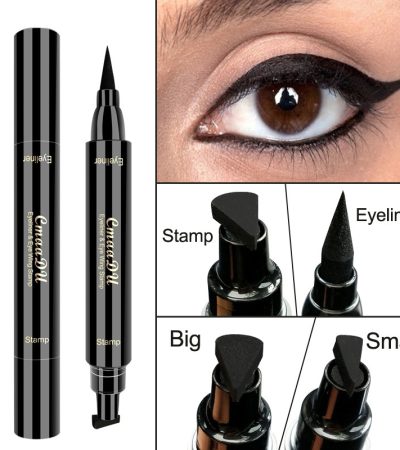 Double-headed wing seal eyeliner