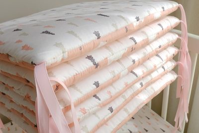Cartoon embroidered cotton bumper bed - Image 5