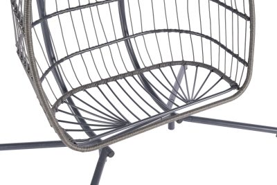 2 Person Outdoor Rattan Hanging Chair Patio Wicker Egg Chair - Image 10
