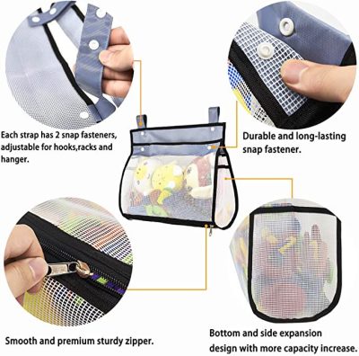 Children Bathroom Bath Toys Storage Mesh Bag - Image 10