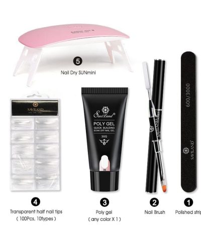 Quick Extension Gel Crystal Gel Nail Set