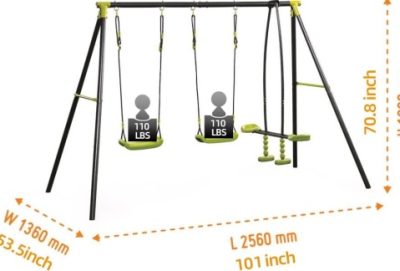 Outdoor Playground With Three Swings - Image 3