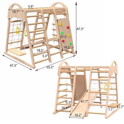 Indoor Playground 7-in-1 Jungle Gym Toy Set - Image 4
