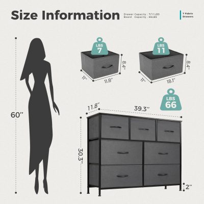 Tall Dressing Table Cloth Storage Tower - Image 8