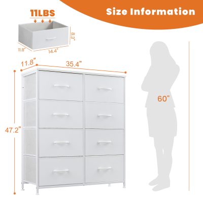 Tall Dressing Table Cloth Storage Tower - Image 5