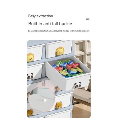 Drawer Storage Rack - 8 Drawers - 4 Layer, Flexible Mobility With Wheels,Wardrobe Storage Organization, Books, Toys, Miscellaneous Storage Rack Suitable For Study, Bedroom, Living Room, Dormitory, Etc - Image 4