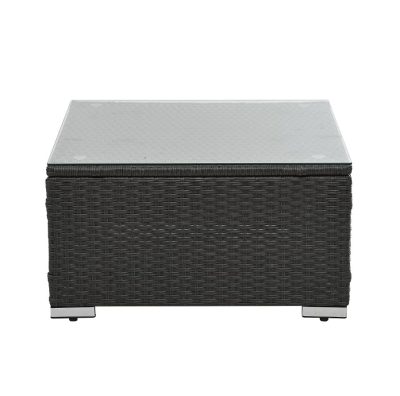 Patio Furniture, Outdoor Furniture, Seasonal PE Wicker Furniture, 7 Set Wicker Furniture With Tempered Glass Coffee Table - Image 3