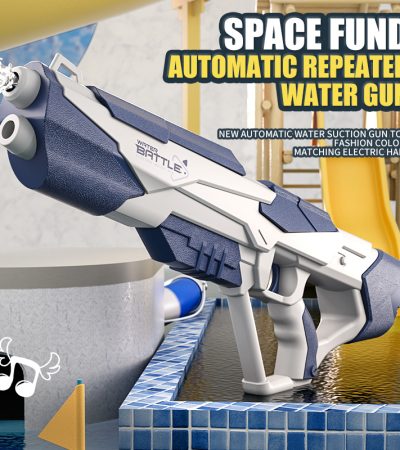 Space Water Gun Electric Automatic Water Absorption Water Fights Toy Outdoor Beach Swimming Pool Bath Toys For Children Kid Gift