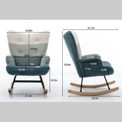 Modern Patchwork Upholstery Chairs - Image 7