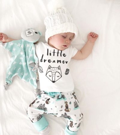 Newborn Baby Clothes Set T-shirt Tops Pants Little Boys and Girls Outfits