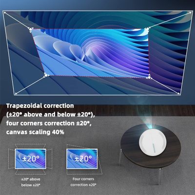 Projector Home Office Mobile Phone Wireless HD Projector Portable Overhead Projector Home Theater - Image 9