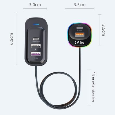 Car Charger Super Fast Charge Multi-function - Image 4