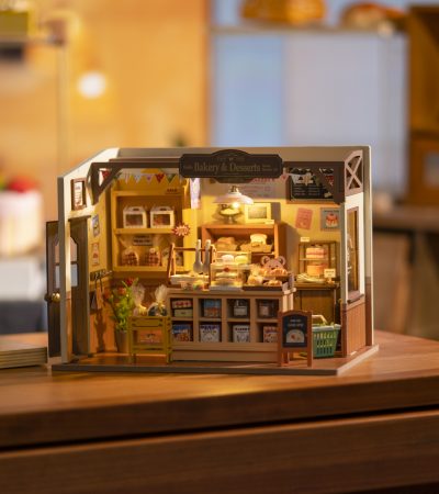 Rolife Becka's Baking House DIY Miniature House For Kids 3D Wooden Toys DG161