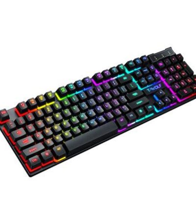 Gaming Usb Luminous Wired Keyboard Floating Manipulator