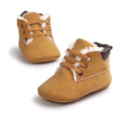 Winter Baby Boys Shoes Suede Leather Sneaker Toddler Baby Shoes Anti-Slip Soft Soled Lace up Snow Boots Warm Baby Boot - Image 7