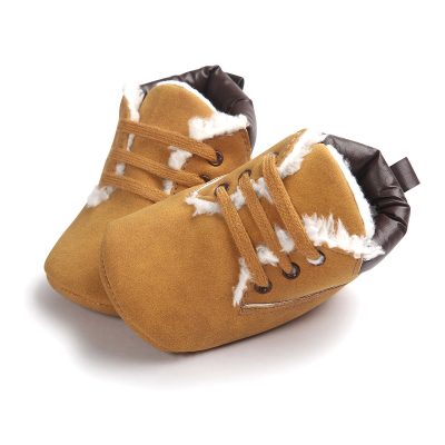 Winter Baby Boys Shoes Suede Leather Sneaker Toddler Baby Shoes Anti-Slip Soft Soled Lace up Snow Boots Warm Baby Boot - Image 5