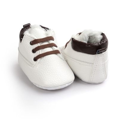 Winter Baby Boys Shoes Suede Leather Sneaker Toddler Baby Shoes Anti-Slip Soft Soled Lace up Snow Boots Warm Baby Boot - Image 6