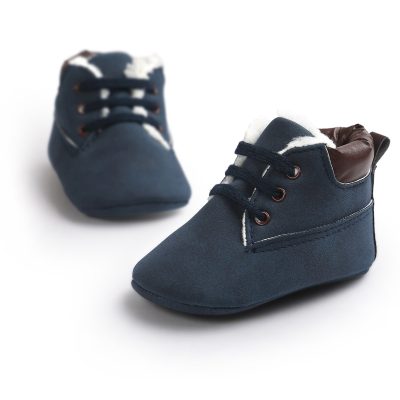 Winter Baby Boys Shoes Suede Leather Sneaker Toddler Baby Shoes Anti-Slip Soft Soled Lace up Snow Boots Warm Baby Boot - Image 8