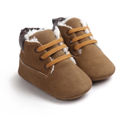Winter Baby Boys Shoes Suede Leather Sneaker Toddler Baby Shoes Anti-Slip Soft Soled Lace up Snow Boots Warm Baby Boot - Image 10