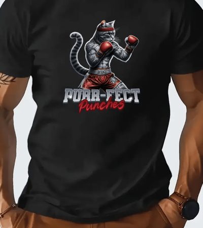 Men's Creative Tops, Casual Short Sleeved Round Neck T-shirts, Summer Outdoor Men's Clothing