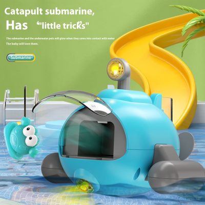 Water Toys Luminous Catapult Submarine Bath Toys - Image 4
