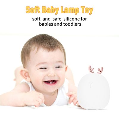 Baby Feeding, Adjustable, Creative, Rabbit, Elk Light, Silicone Light, Touch Light, Clap Light, Small Electric Light, Ambient Light, Night Light - Image 2