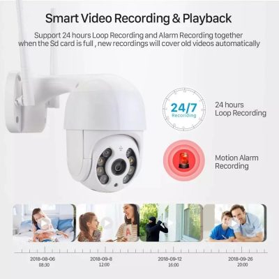 Wireless WiFi Surveillance Camera Dual Light Source AI Smart - Image 2