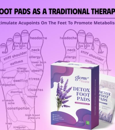 Gloww Health Detox Warming Foot Pads - Lavender - Soothing And Relaxing
