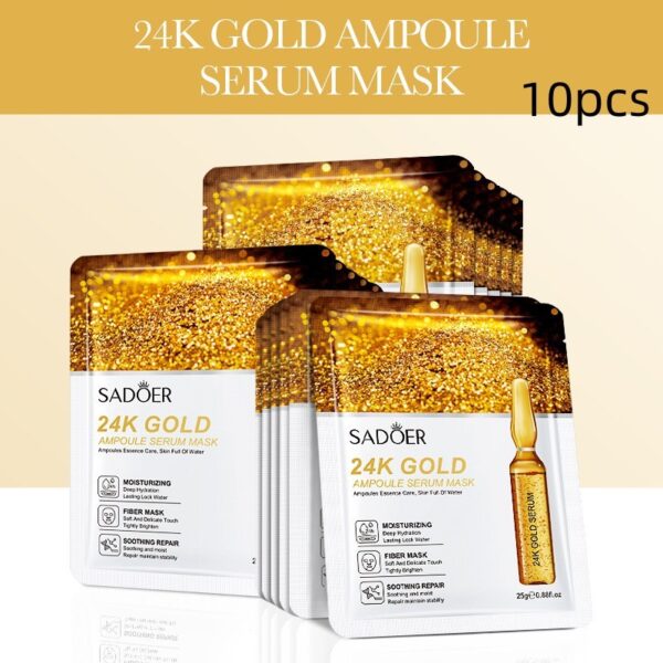 Gold Ampoule Mask Hydrating And Brightening Delicate - Image 3