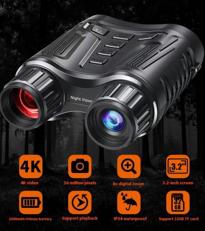 New Starlight 4K Night Vision Instrument 32-inch Full HD Screen