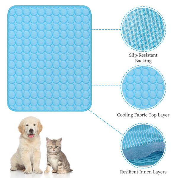 Pet Cooling Mat Cool Pad Cushion Dog Cat Puppy Blanket For Summer Sleeping Bed Dog Cooling Bed Pet Cooling Mat - Image 4