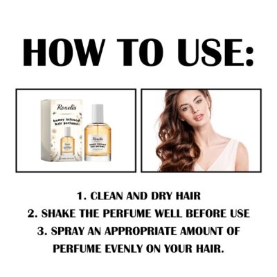 Roxelis Honey Hair Care Perfume Hair Care Fragrance Nourishes And Restores Dry And Rough Hair With A Smooth Moisturizing Perfume - Image 3