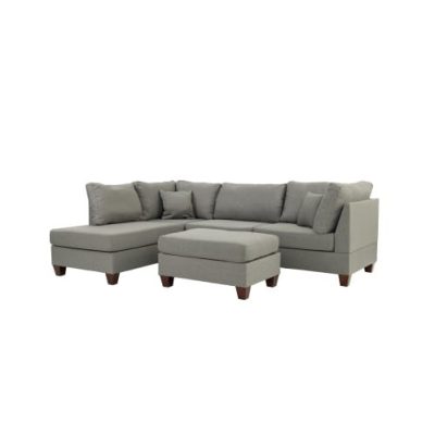 3-PC SECTIONAL In Gray - Image 7