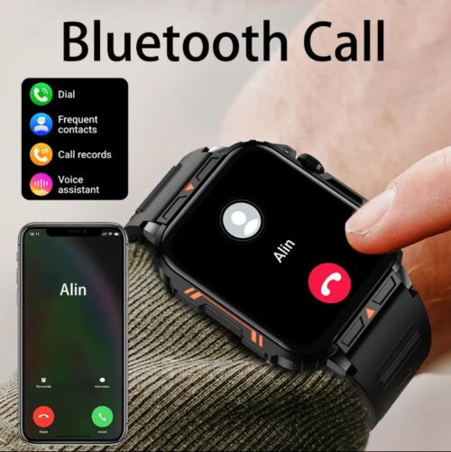 L81 Outdoor Sports Square Smartwatch Answer Call Big Battery Fitness Tracker Waterproof Smartwatch Men For IOS Android - Image 2