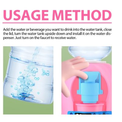 Dowmoo Children's Mini Water Dispenser, Baby Kitchen Toys Mini Fun Every Home Drink Machine Can Water - Image 5