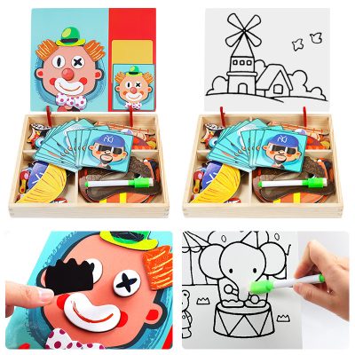 Character Five Senses Magnet Early Learning Educational Toys
