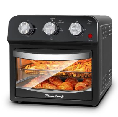 12.5 Qt Air Fryer With Advanced Multi Function Cooking Grill, Air Fry, Defrost, Bake, Presets For French Fries, Pizza, Chicken, Fish, And Toast, Dual Knob Control - Image 3