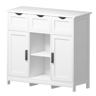 Storage Cabinets,Wooden Floor Cabinet,with Drawers And Shelves Storage Cabinets,Accent Cabinet For Living Room,Bedroom,Bathroom Furniture Home Decor - Image 4