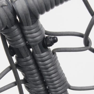 New Comming Outdoor Indoor PE Wicker Swing Egg Chair Gray Color - Image 6