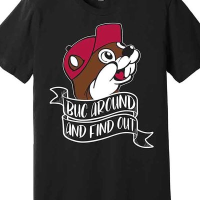Funny Buc Around And Find Out Premium T-shirt Fun Men's Short Sleeve Printed T-shirt Series - Image 5