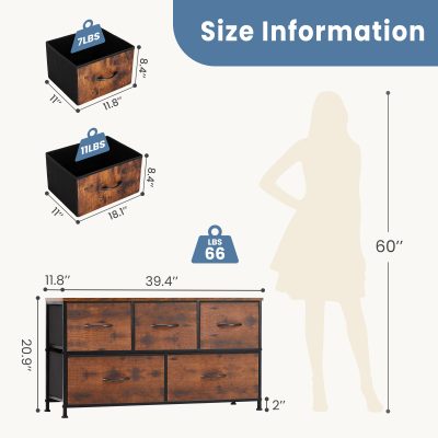 Tall Dressing Table Cloth Storage Tower - Image 6