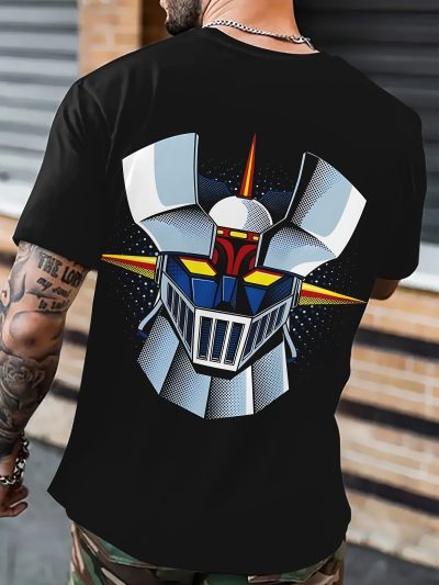 Men's T-shirt, Summer Creative 3D Printing, Round Neck Short Sleeved, Casual Daily Wear, Soft Elastic Fabric - Image 2