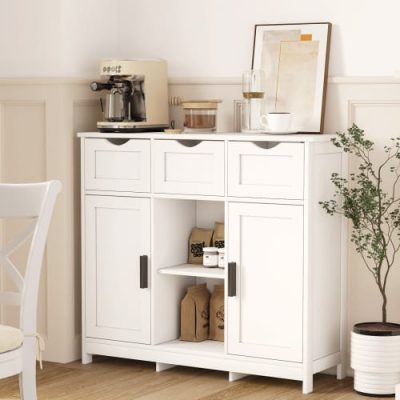 Storage Cabinets,Wooden Floor Cabinet,with Drawers And Shelves Storage Cabinets,Accent Cabinet For Living Room,Bedroom,Bathroom Furniture Home Decor - Image 2