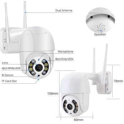 Wireless WiFi Surveillance Camera Dual Light Source AI Smart - Image 7