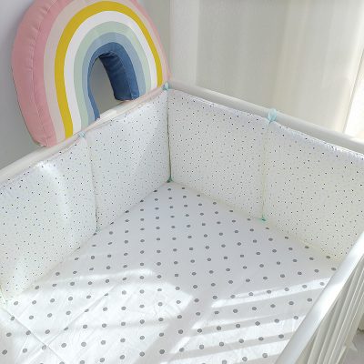 Cartoon embroidered cotton bumper bed - Image 8